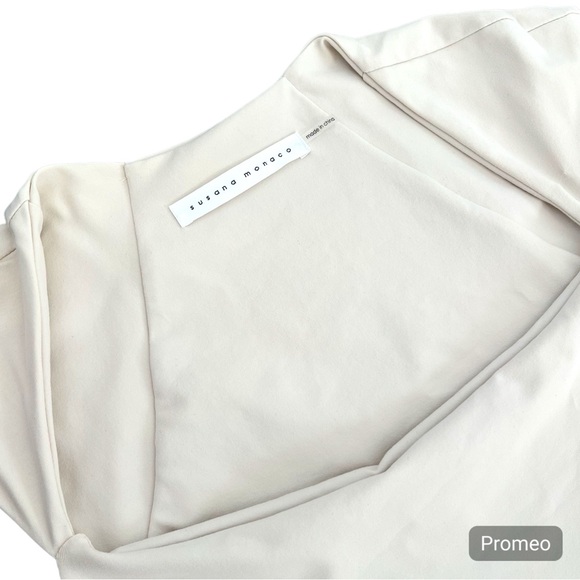 Susana Monaco, Cream Slit Dress, Stretchy_Small - Picture 2 of 8